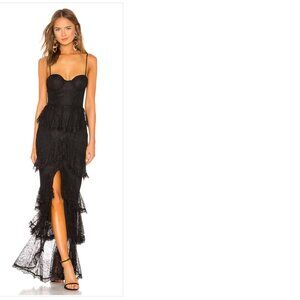 Zelda Fitz Gown in Black - MAJORELLE